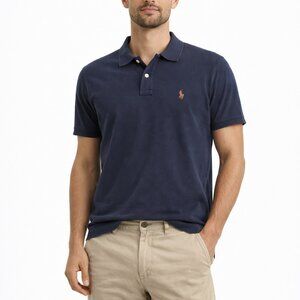 🔵 Bugle Boy Men’s Navy Blue Polo Shirt Classic Casual